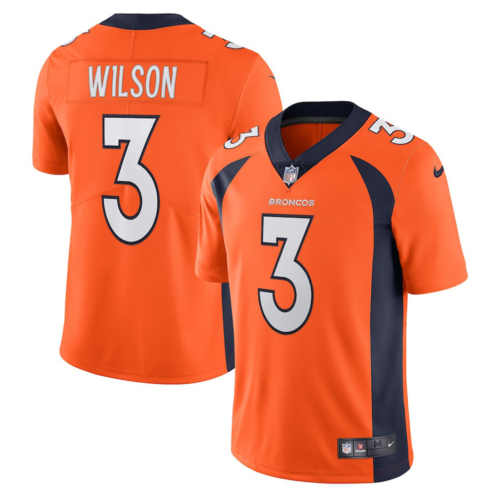 Men's Denver Broncos Russell Wilson Vapor Jersey - Orange